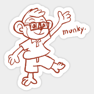 Munky. Sticker